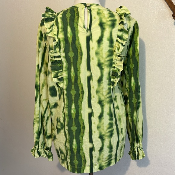 Samant Chauhan Emilia Ruffle Tie Dye Top Size L - Picture 7 of 13